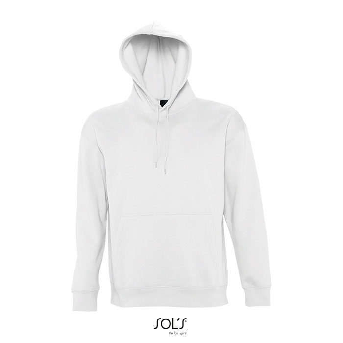 Sweat à capuche coton 320gr unisexe personnalisable SLAM Blanc 1